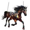 Stained Glass Window Hanging,Colorful Glass Window Panel Horses Suncatchers 55KF