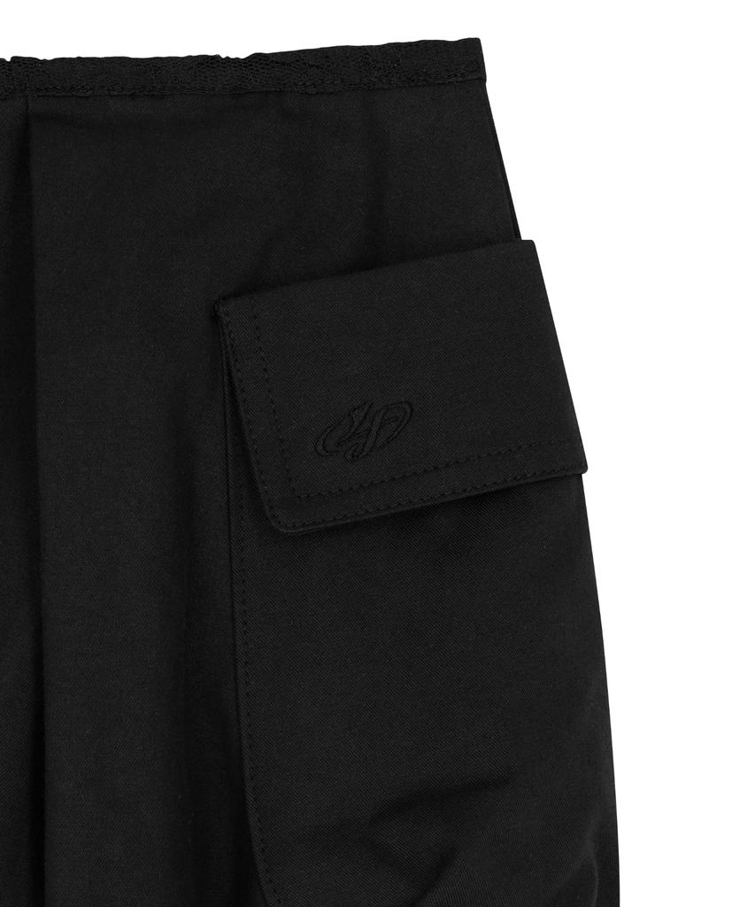 Podeowedeo Pocket Balloon Mini Skirt (Black)
