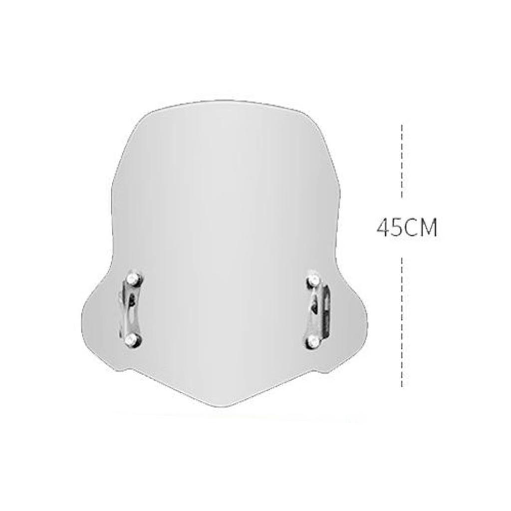 HUANGCJCJ Motorcycle Windshield Fairing for Honda Super Cub C125 Front Wind Deflector Shield with Edge Black Edge Strips for Honda Super Cub C125