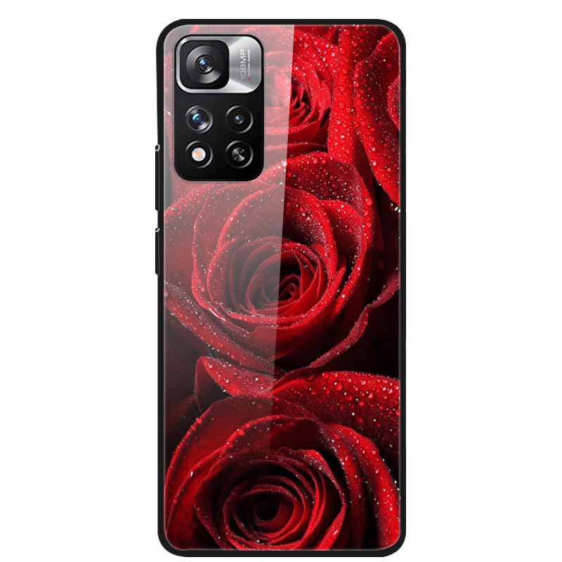 Tempered Glass Case For Xiaomi Redmi Note 11 Pro+ 5G Cover Hard Protective Funda for Redmi Note 11 Pro Plus 5G Luxury 6.67 Inch