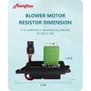 Marsflex Blower Motor Resistor 89019088 2003 2004 2005 2006 For Chevrolet Chevy Avalanche Silverado 1500 2500 Suburban Tahoe, For GMC Sierra Yukon,