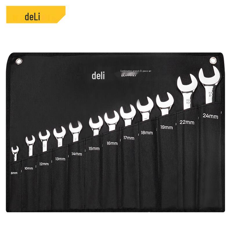 Deli 12-Piece Combination Wrench Set