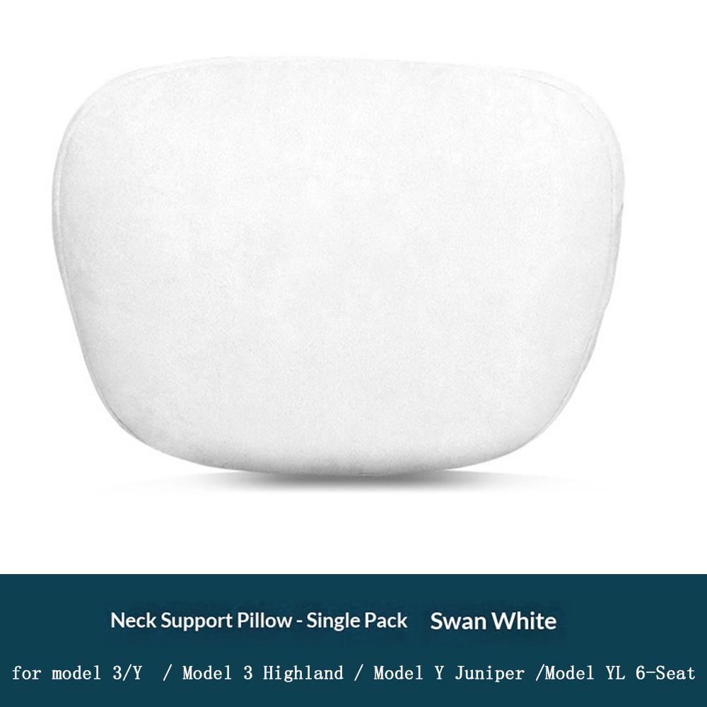 For Tesla Model 3 Highland Model Y Juniper Model YL 6-seat Model Y 3 High Quality Car Neck Pillow Soft Car Neck Support Cushion