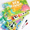 Write Wipe Activity Book Toddler Pen Control Training Book Funny Pen Guide Training Card Book for Children Early Learning