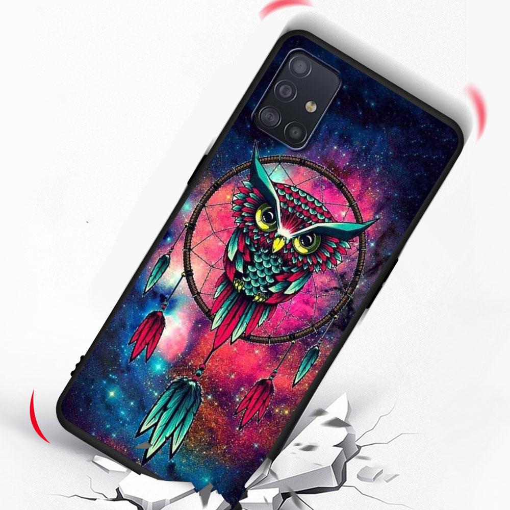 Owl Catcher Case for Samsung Galaxy A53 5G A12 A13 A52 A02s A22 A51 A54 A11 A13 A32 A52s A72 A01 A03s Silicone Phone Cover