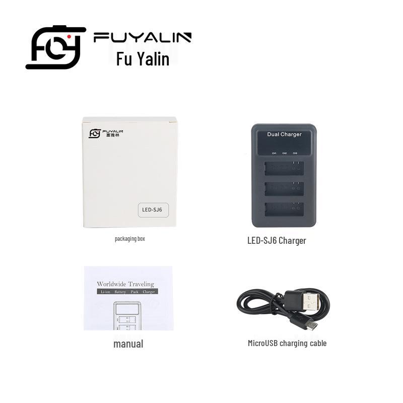 SJCAM SJ6 LEGEND Triple Battery USB Charger for Action Cameras