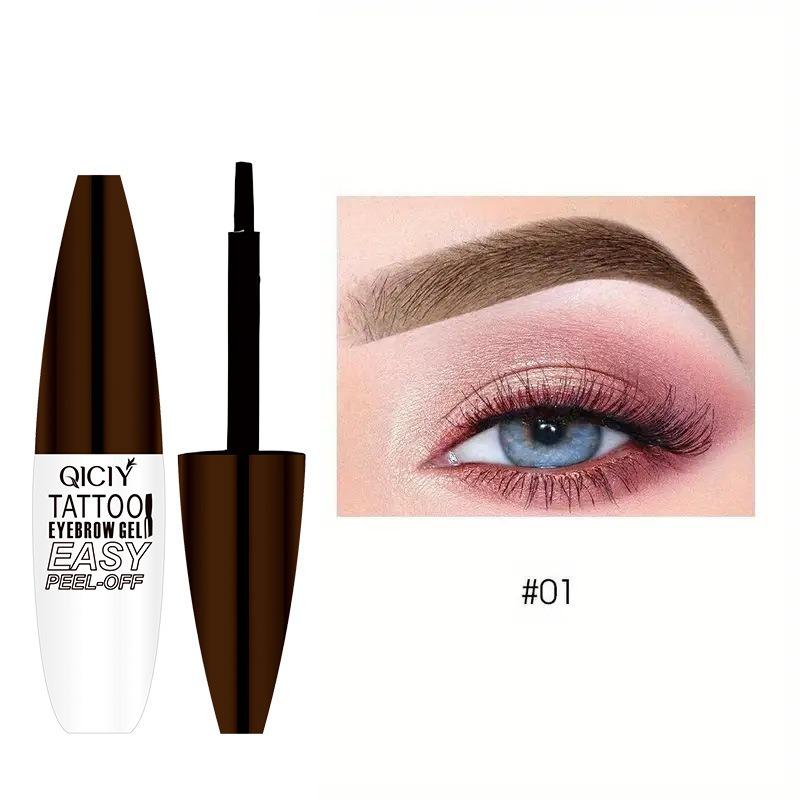 Qiciy Peel Off Eyebrow Gel Long Lasting Waterproof Smudge Proof