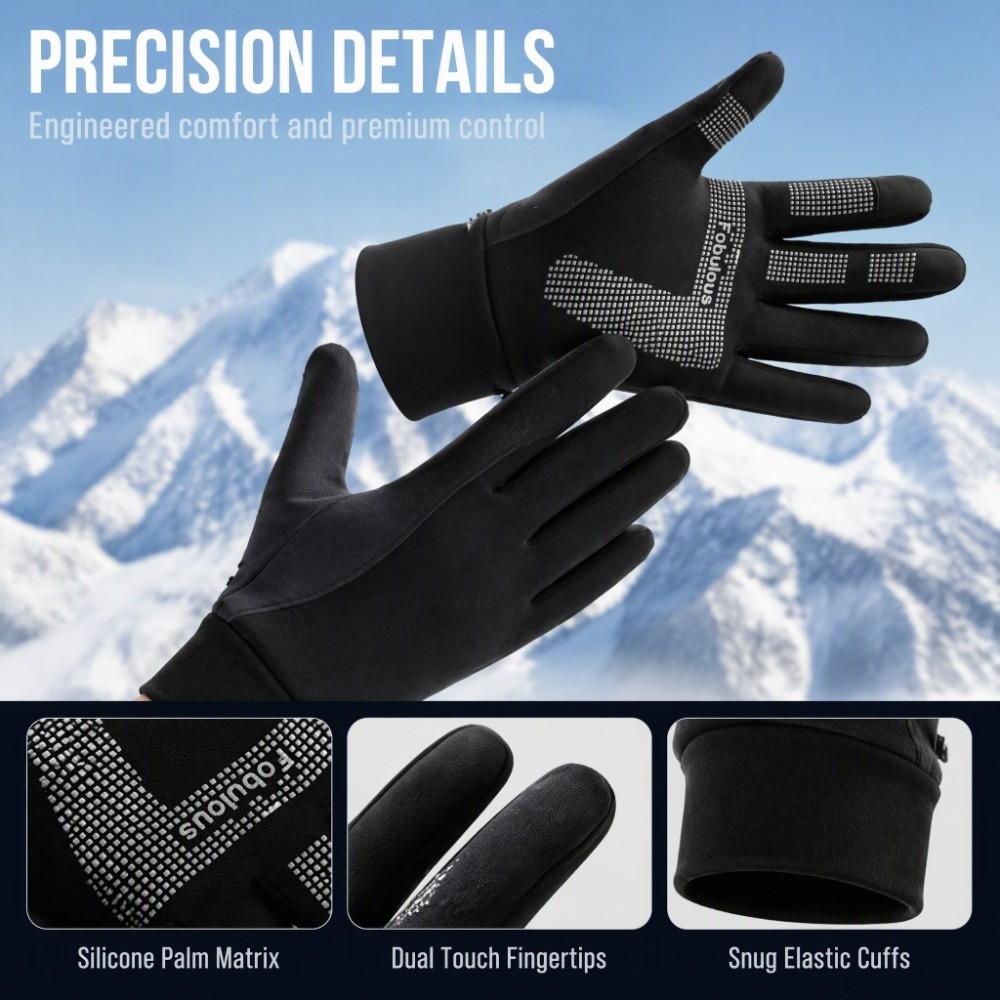 Full Finger Thermal Cycling Gloves Waterproof Ski Gloves Winter Touchscreen Gloves Daily
