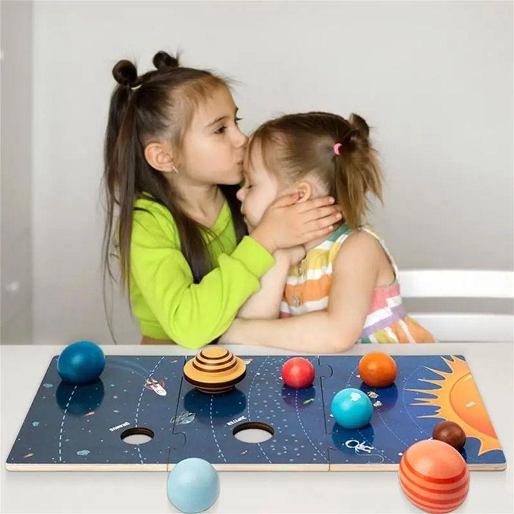Universe Cognition Solar System Puzzle Toy Eight Planets Planet Board Toy Parent-child Interactive