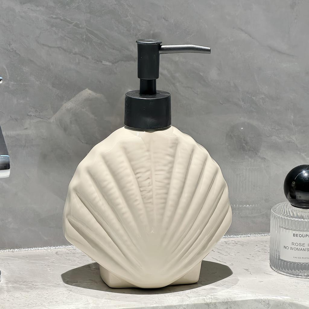 Keramik-Druck-Separater Flaschenschalenförmiger Flüssigseifenspender Handdesinfektionsmittel Lotion Badezimmerzubehör Shampoo Duschkabine