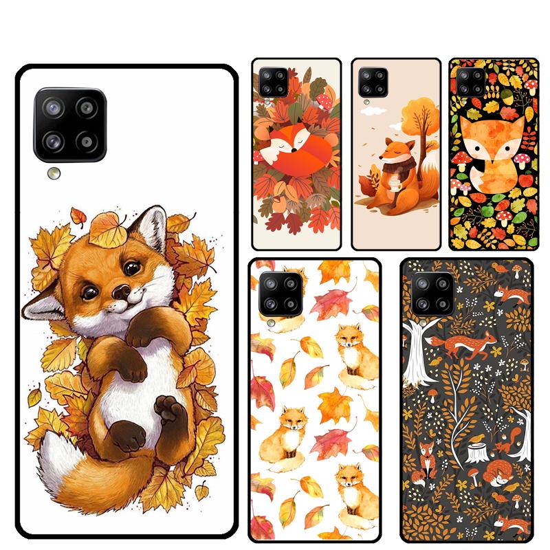 Herbstlaub Fallender Fuchs Für Samsung Galaxy A55 A35 A15 A36 A56 A26 A16 A22 A32 A52 A54 A34 A53 A33 A13 A06 A05 Hülle