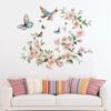 Pink Flower Pendant Light Wall Sticker Removable Wall Art Decor Waterproof Stereo Flower Home Decoration for Bedroom Living Room