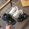 Kids Shoes for Boy School Black Beige Versatile Sports Shoes for Girls Fashion Causal Patchwork Children Mesh Chunky Sneakers