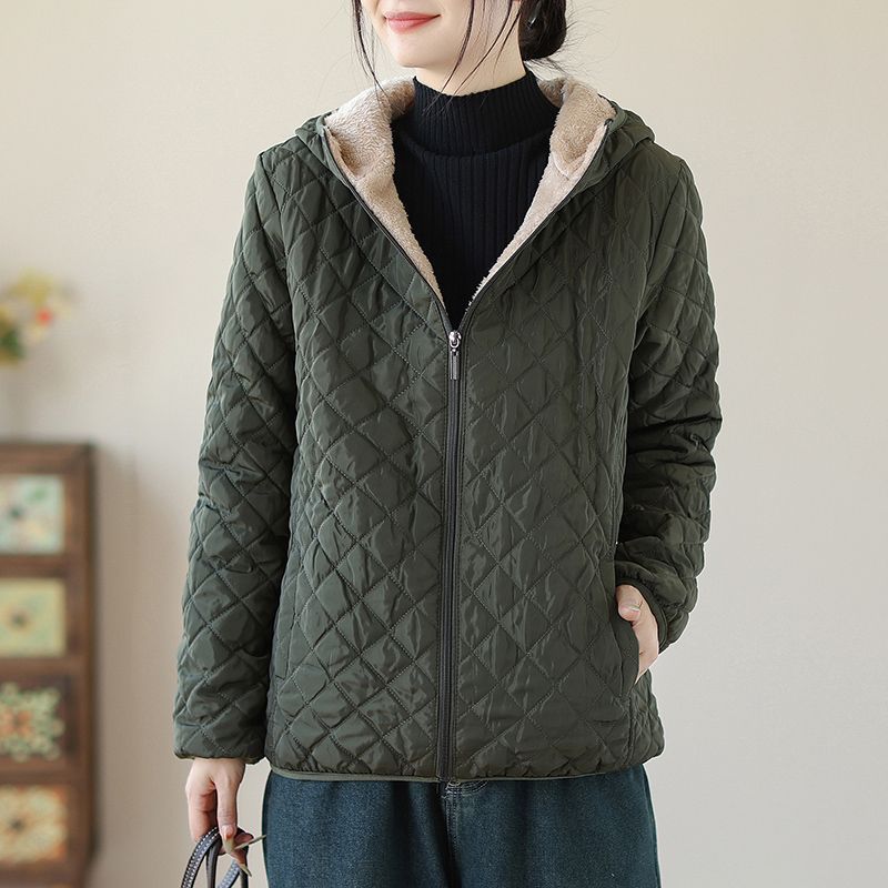 Korean Winter Women's Cotton Jacket Short Lightweight Small Cotton Coat Casual Women's Coat Cotton Clothing