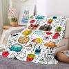 1pc Doodle Patterns Blanket Warm, Cozy, And Soft, Suitable for Sofas, Beds, Cars, And Office Use.Perfect for Camping And Travel, Making It a Great Gif