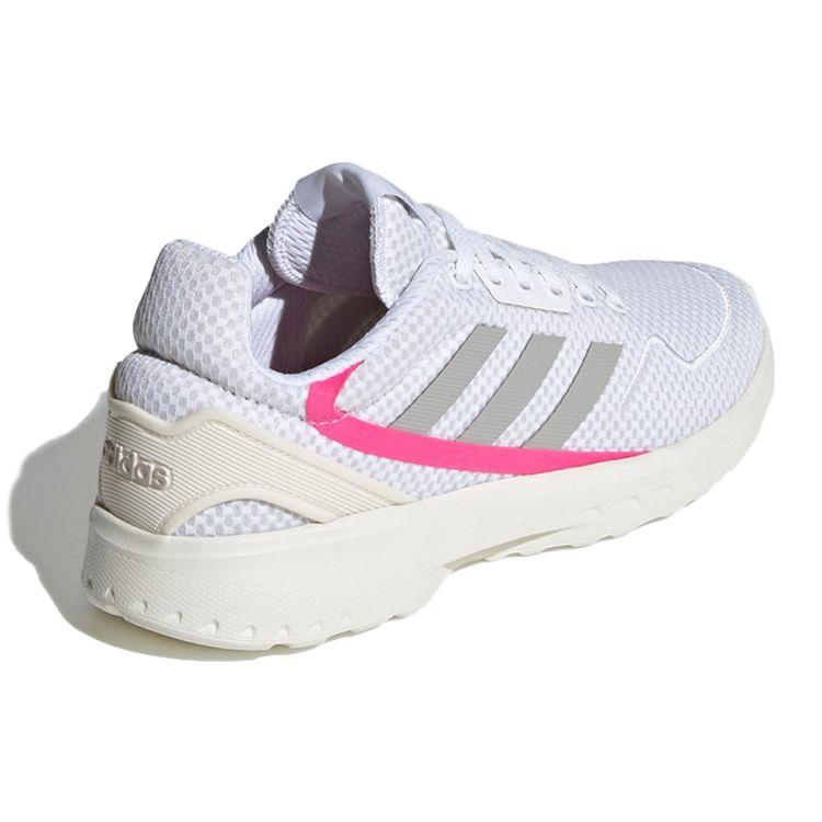 Adidas Neo Nebzed Comfortable Trendy Versatile Non-Slip Low-Top Running Shoes Women Sneaker Pink Gray EH2060