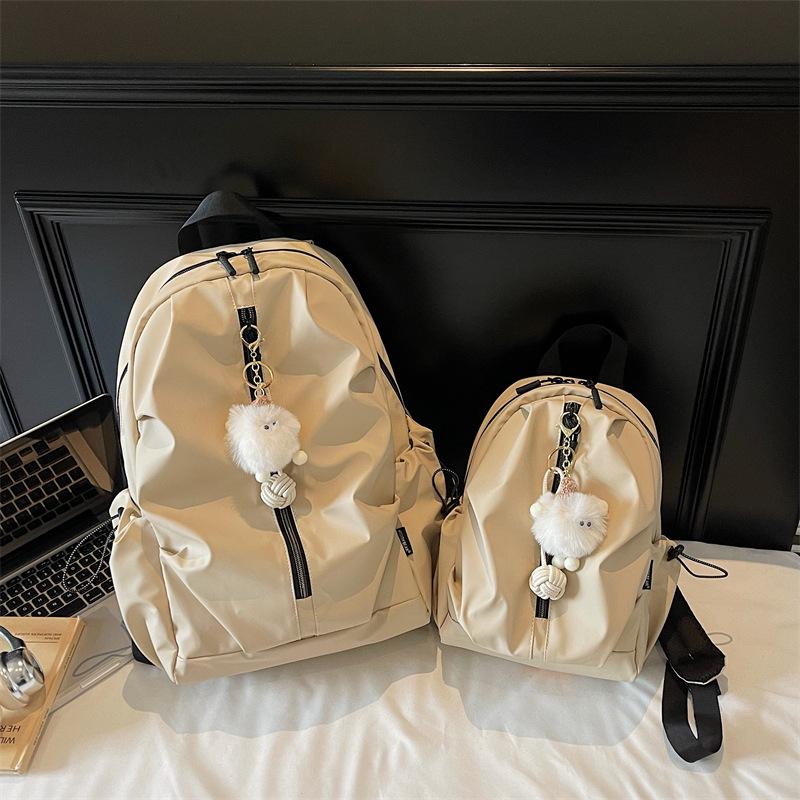 

Новый стиль 2025 г.: Милый, Легкий и Универсальный Рюкзак Большой Вместимости для Студенток - Идеально подходит для Поездок на работу, Повседневного использования и Путешествий. Small single белый