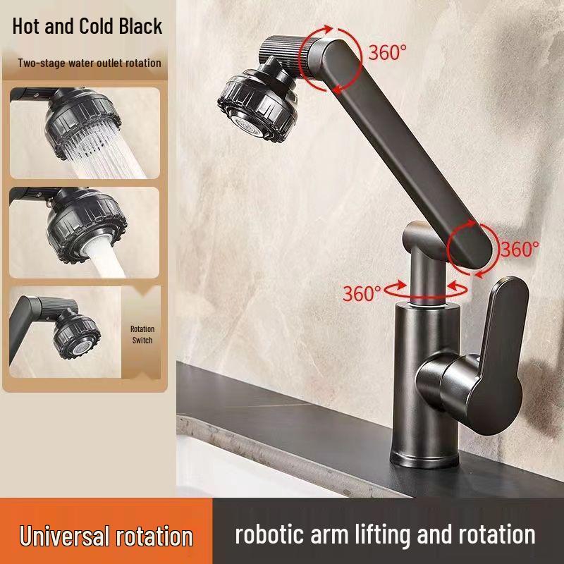 Universal Rotating Lucky Cat Faucet for Kitchen and Bathroom Sinks