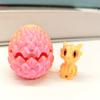 3D Printed Dragon Egg Ornament Vibrant Color Small Size Stress Relief Fidget Toy Adorable Cartoon Dragon Statue