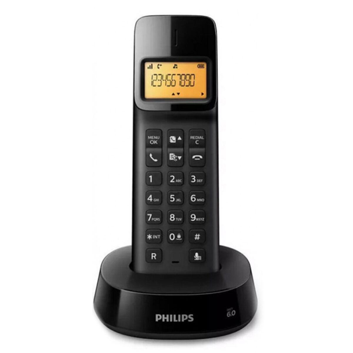 

Беспроводной телефон Philips D1601B/01 1,6 дюйма, 300 мАч GAP, черный