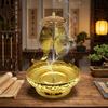 Verstellbarer Mittelstab Drei-Fische Räucherhalter Edelstahl Handgefertigt Buddhistischer Räucherkessel Dekorative Spiralrahmen Räucherkessel