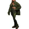 Adidas Originals Ivy Park Collaboration Reversible Corduroy Zip Jacket Unisex Outerwear Green HG2384