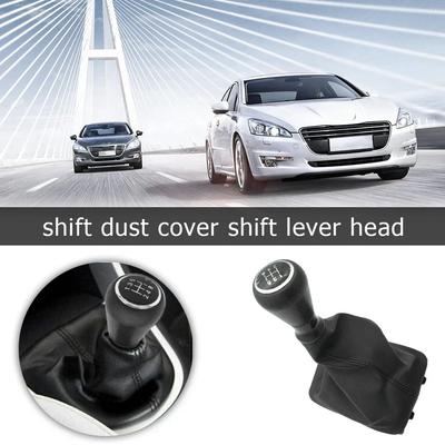 5-Gang-Schaltknauf für Peugeot 207 307 406 Citroen C3 C4 C5 XSARA Schalthebel-Gamaschen-Kofferraumabdeckung Neues Autozubehör