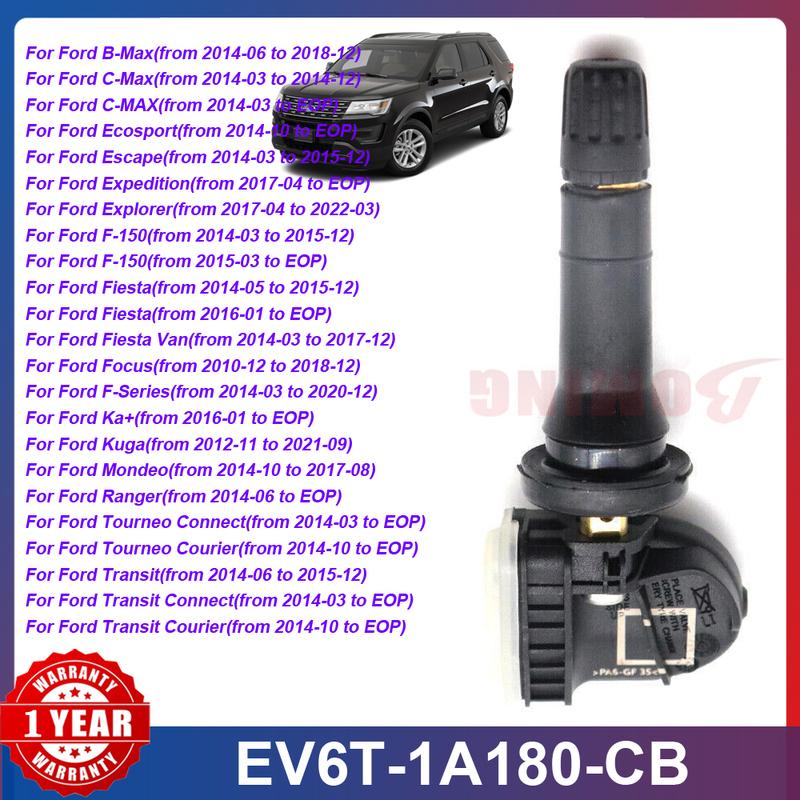EV6T-1A180-CB Car TPMS Tire Pressure Sensor Monitoring System For Ford Focus Ranger Tourneo Transit Connect Courier 433MHz New