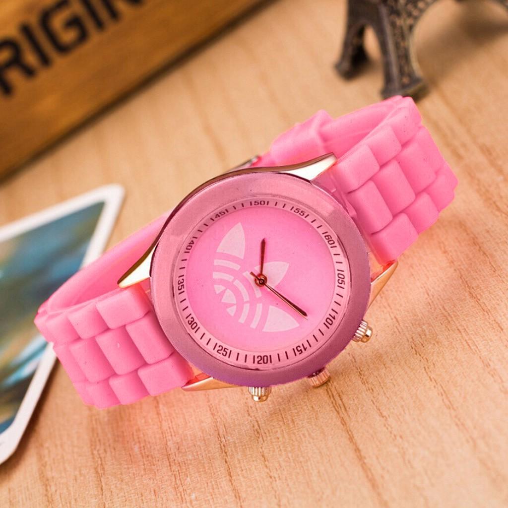 Relógios femininos masculinos esportivos de silicone relógio casual de quartzo