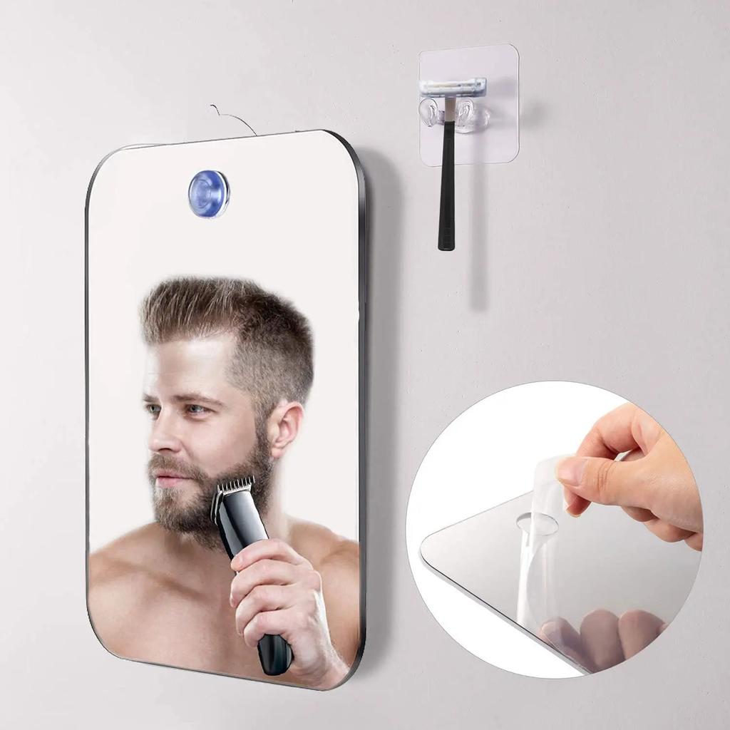 Hochwertiger Kosmetikspiegel Badezimmer Rasiertasche Reise Make-up Spiegel Damen Handspiegel Badezimmer Gesicht Rasur Duschzubehör
