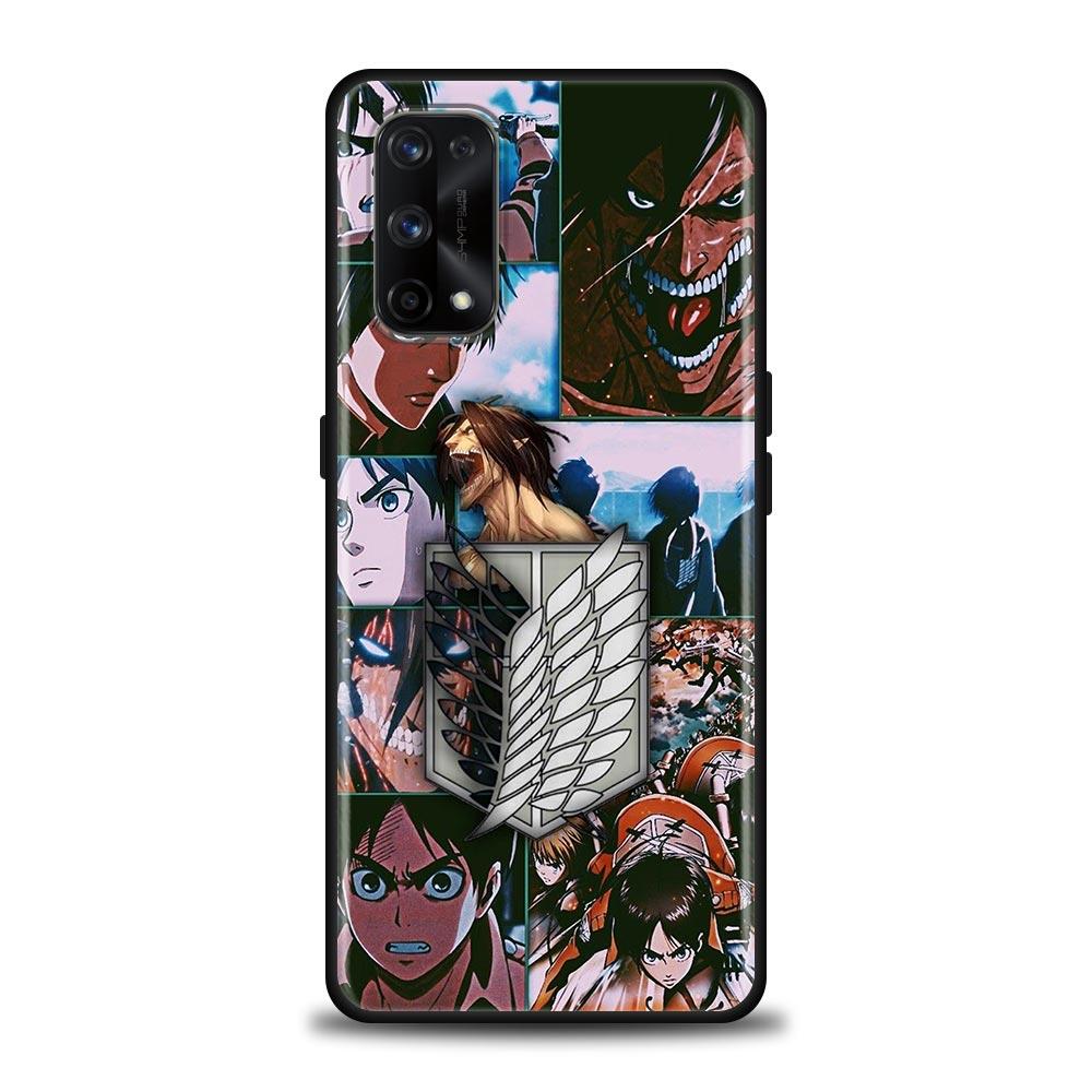 

Чехол с аниме «Атака Титанов Эрен Йегер» для Realme C21Y C21 C25 C20 C15 C12 C11 C1 GT Master Neo Neo2 5G, силиконовые мягкие чехлы Realme GT Neo3