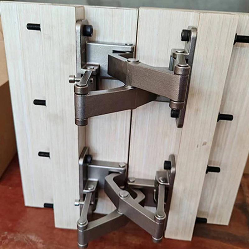 Dobradiças de Porta Secreta Aço Inoxidável de Alta Resistência Dobradiças Ocultas Multifuncionais Grande Abertura Dobradiça Invisível para Porta de Pedra