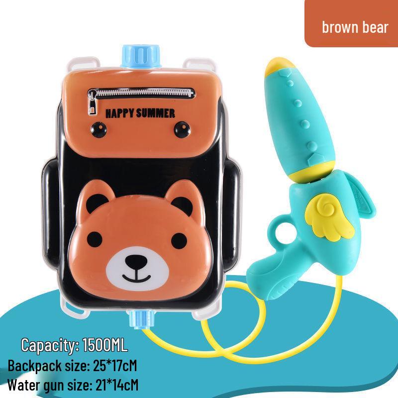 Kids' Cat Backpack Water Gun Toy – Outdoor Fun Splash Battle