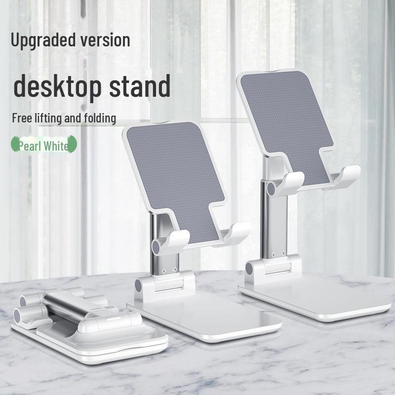 Adjustable Folding Mobile Phone Stand with Clip, Telescopic Desktop Holder, Portable Rotating Ring, Customizable Logo.
