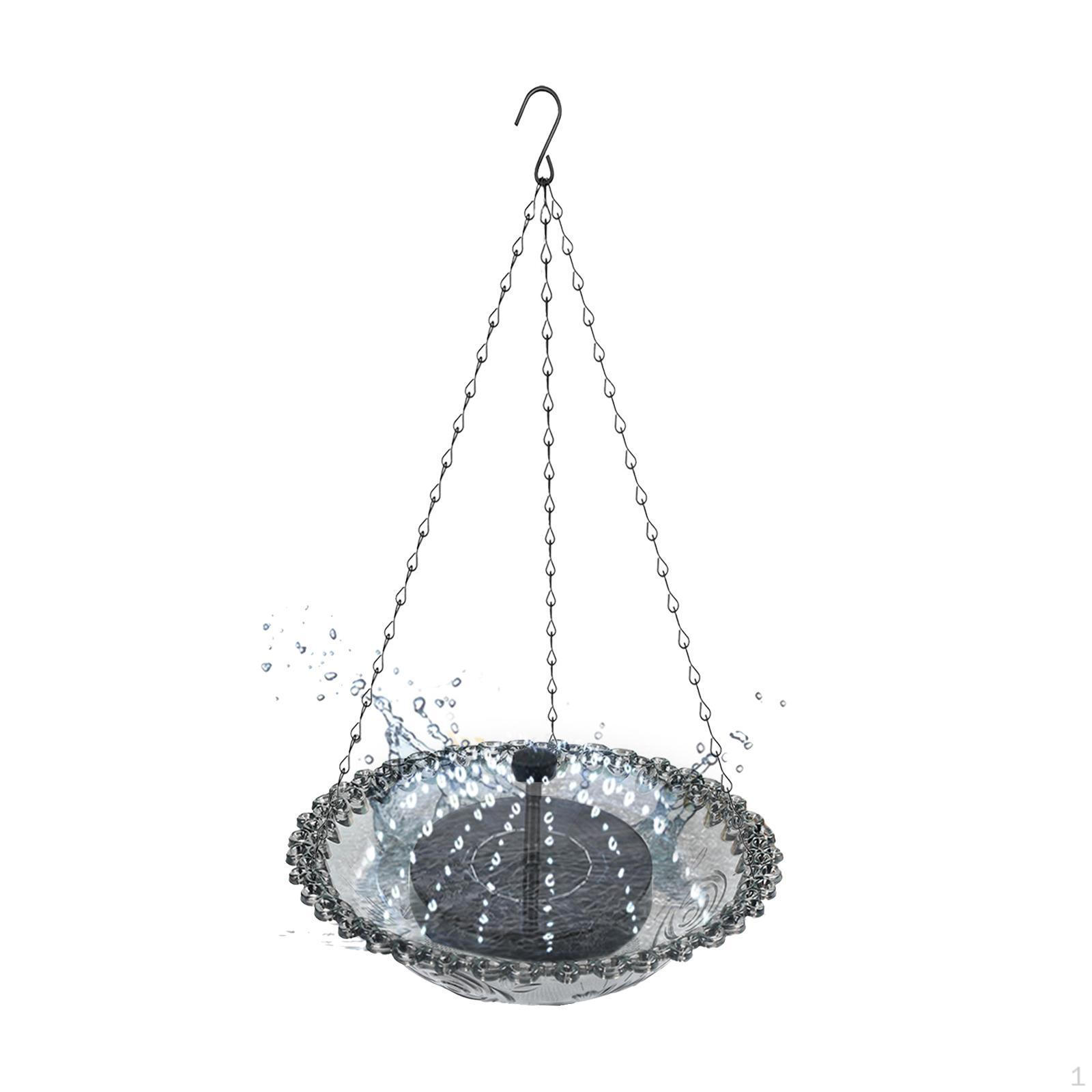 

Подвесная ванна для птиц с крючком и 5 насадками для использования на открытом воздухе