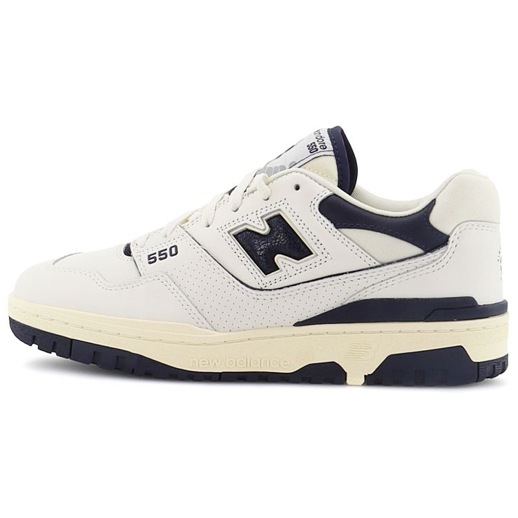 

Темно-синие кроссовки унисекс New Balance Aimé Leon Dore x 550 Сине-белые BB550ALF