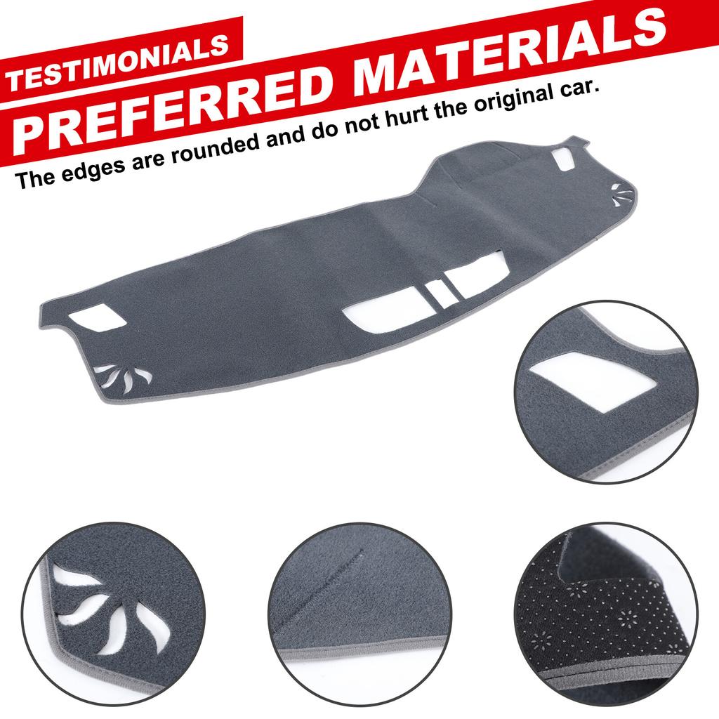 Sun Protector Dashboard Mat Dash Cover Dashmat Pad For Mitsubishi Outlander 23+