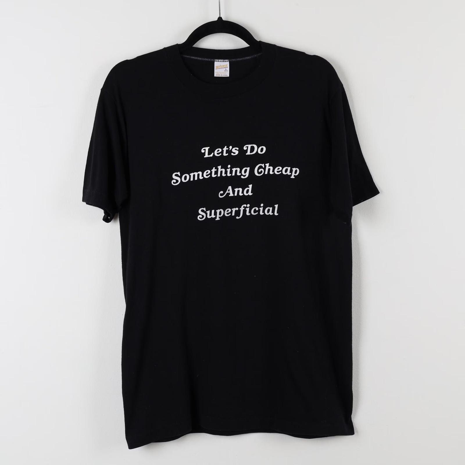 Vintage 80s Let s Do Something Cheap Burt Reynolds Single Stitch T- Large Unisex T-Shirt S