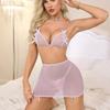 Women's Sleepwear  Spaghetti Strap Dress  Transparent Sexy Nightgowns Lace Slip Pajamas  Sexy Set Lingerie