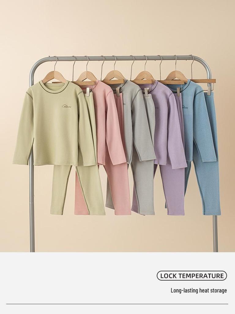 Atmungsaktives antibakterielles Kaschmir-Unterwäscheset für Kinder für den Herbst