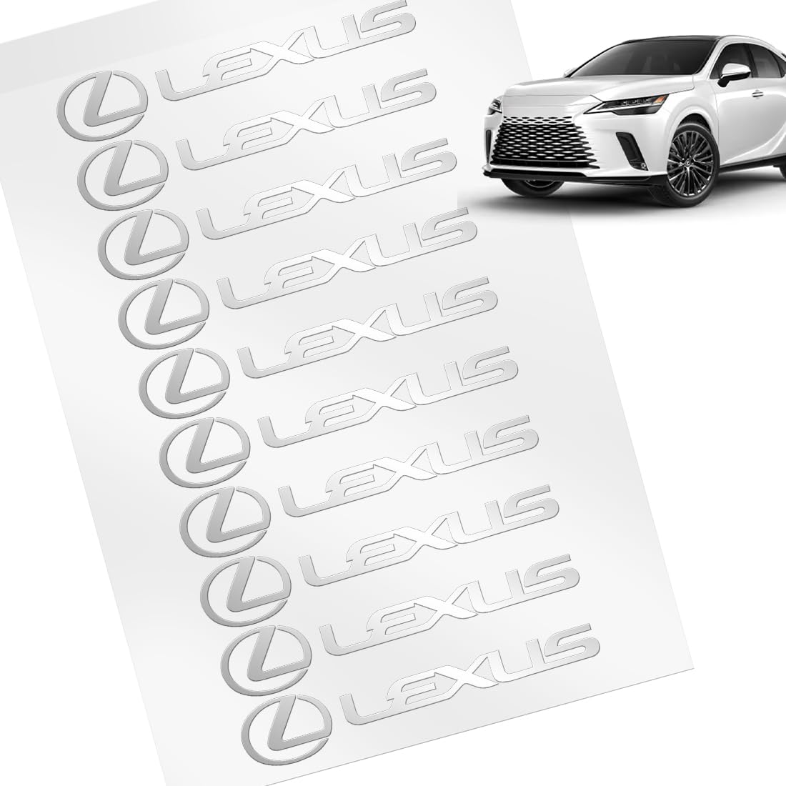 OuTLife Новый Lexus LS/RX/IS/NX/GS/CT ~ Совместим со всеми сериями, 3D красный