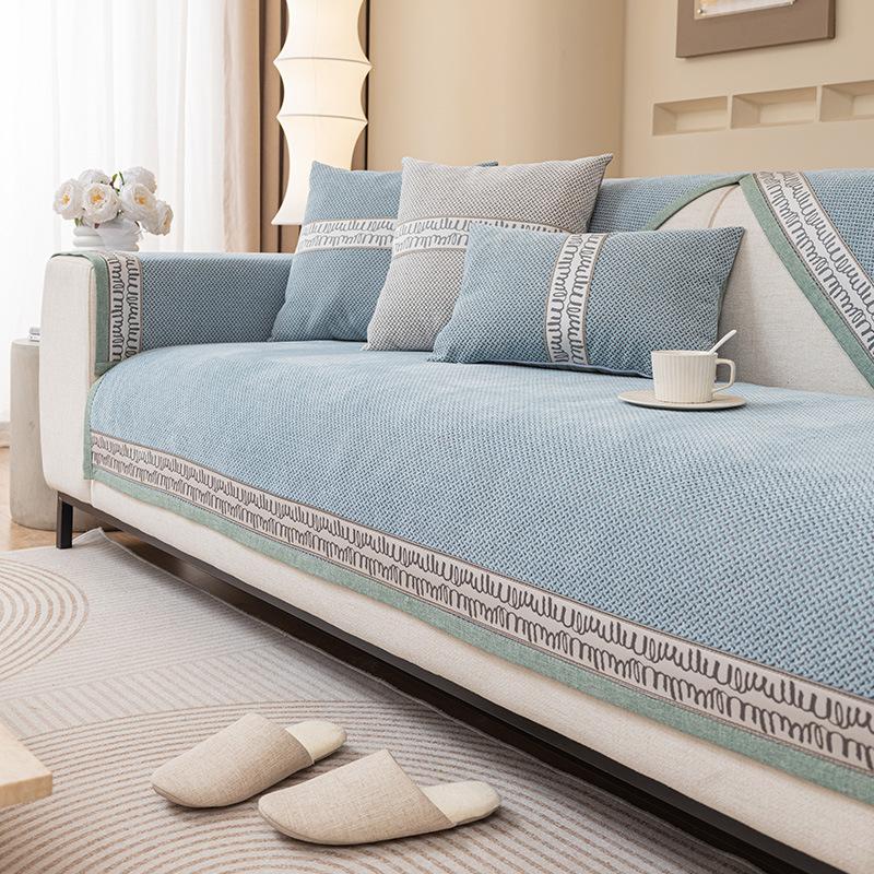 

Sofa Cushion New Four-Season Universal Straight Row One-Piece Sofa Cover Seat Cushion Fixed Cover Cloth Advanced Sense 70*70cm