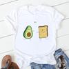 Avocado Funny Women T-Shirts Girl Harajuku Ullzang Graphic Cute Grunge Top Female T Shirt Summer Casual O-Neck Lady Tee Clothing