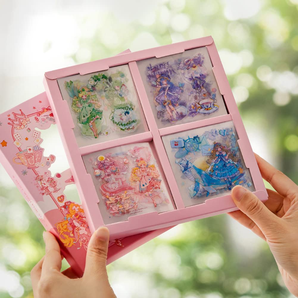 

Misaki Cute and Animal Washi Notebook 100 DIY Stickers for and Household Accounting Girls Stickers Princess, Girl, Flower, Star, Sea, Stickers,