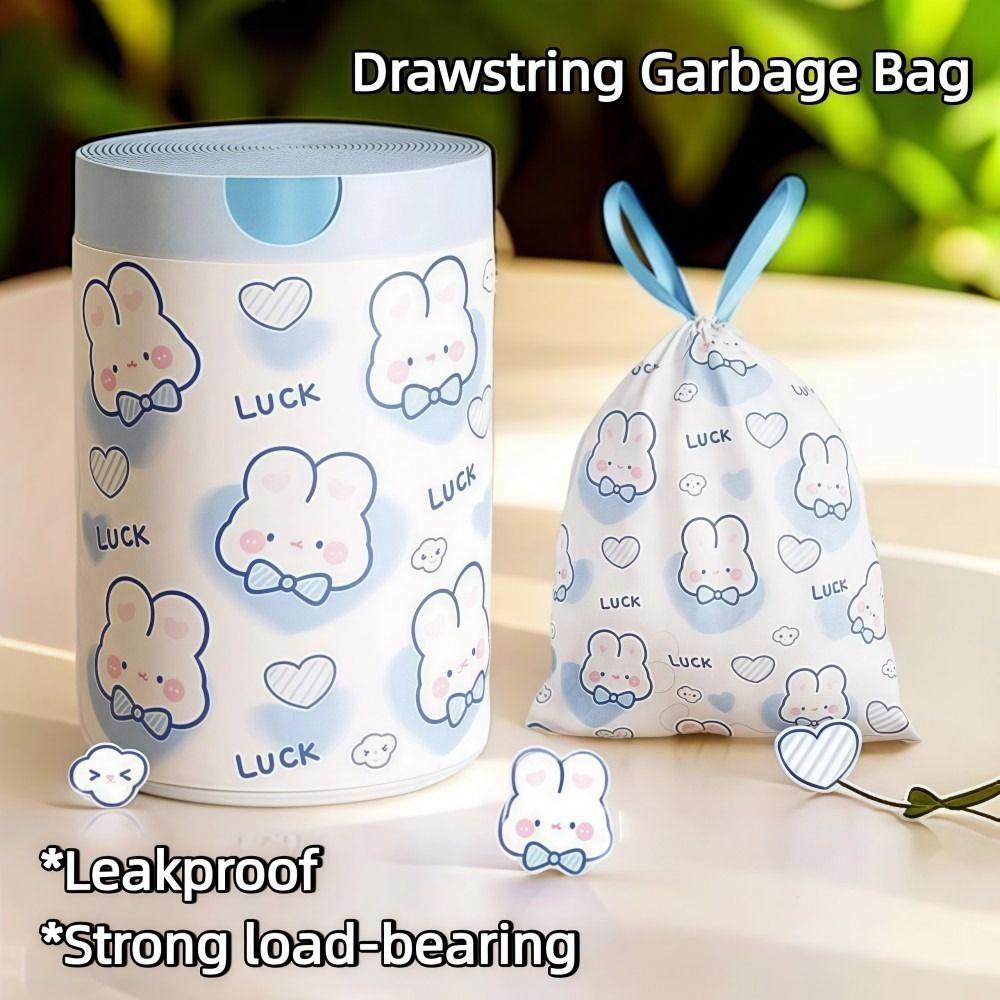 Large Capacity Drawstring Garbage Bag Thickened Portable Garbage Bags  Household Items