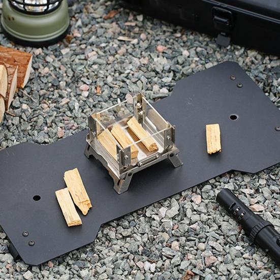 Mini Outdoor Wood Burning Stove Stainless Steel Camping Hiking Survival