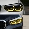 Żółta Światło Dzienne DRL Płytka 63117466108 Adaptacyjny Reflektor LED Angel Eye do BMW X3 X3M F97 G01 X4 X4M G02 F98 2017-2021