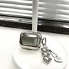 Y2K Silver Heart Pendant Keychain Pendant Cute Bag Charm Alloy Material Bag Jewelry Backpack Charm for Phone Bag Camera
