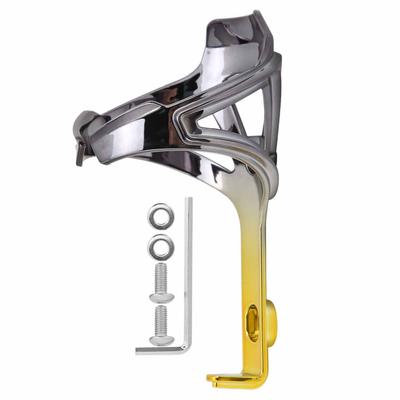 Dual Color Bike Water Bottle Holder Cage Bottle Secure Retention Bracket Cycling AccessoryBlack