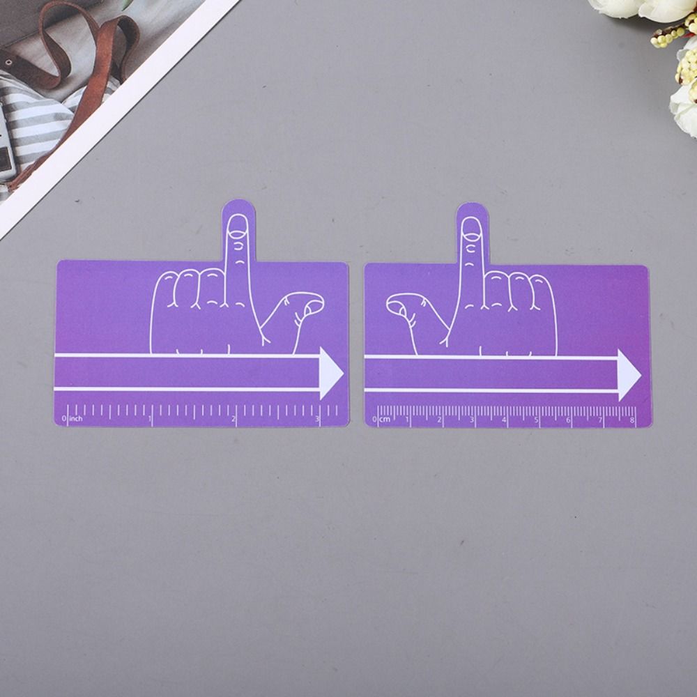 2pcs Lovely Student Writing Aid Ruler Colorful Writing Aid Ruler Colorful Finger Spacer  Student